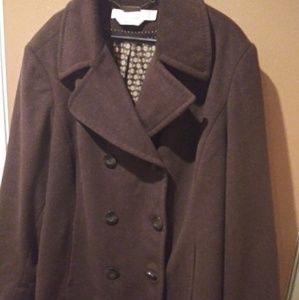Perry Ellis Brown Fashion Winter Peacoat Jacket Size 3XL